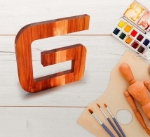 Teakwood Letters and Numbers - Backlit