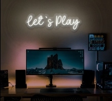 product photo of Let's Play Neon Sign